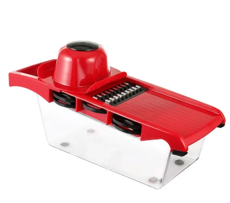 10 in 1 Mandoline Slicer Vegetable Cutter with Stainless Steel Blade Manual Potato Peeler Carrot Cheese Grater Dicer Kitchen Tool View Gallery - Pakistan