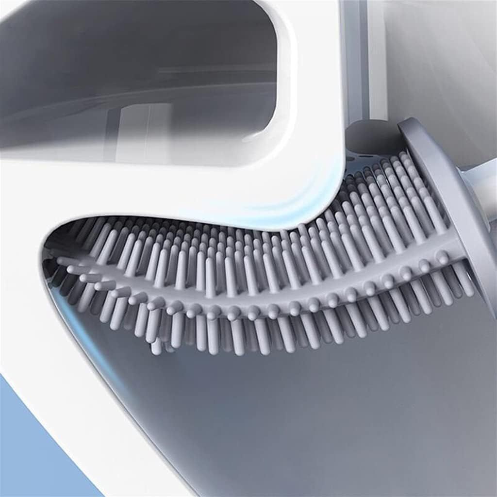 Toilet Brush Silicone Brush Toilet with Quick Drying Holder (Random Color) View Gallery - Pakistan