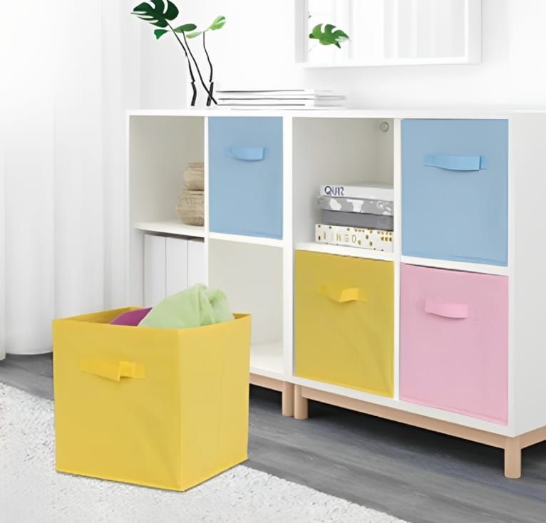 CUBE BOX SPACE SAVER STORAGE BOX (random colors) View Gallery - Pakistan