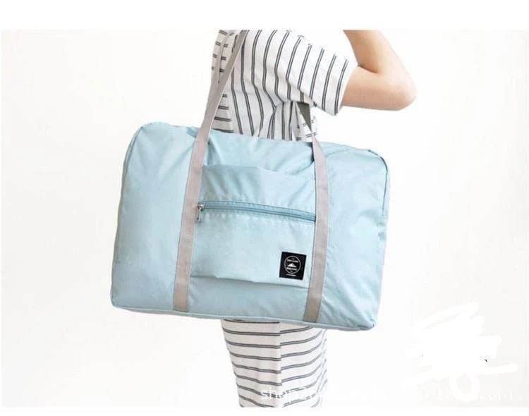Multipurpose Foldable Travel Luggage Carry On Shoulder Duffle Bag Lightweight (random color)