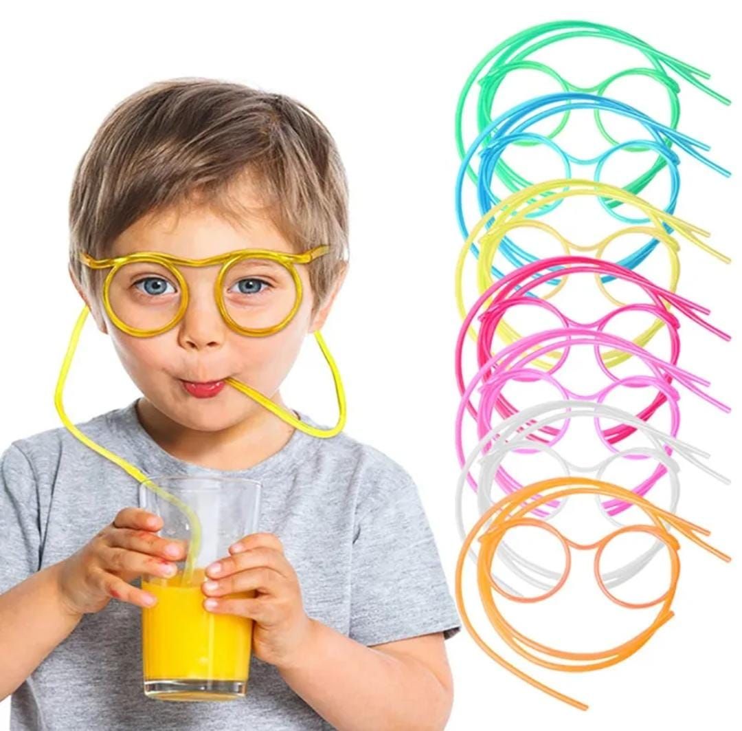 Funny glasses drinking Straw (random color) View Gallery - Pakistan