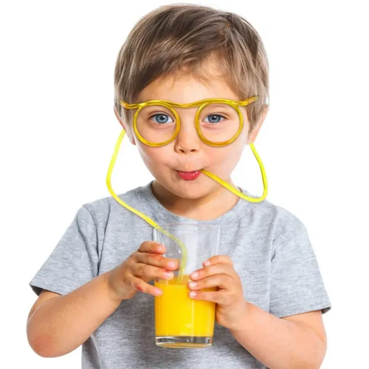 Funny glasses drinking Straw (random color) View Gallery - Pakistan