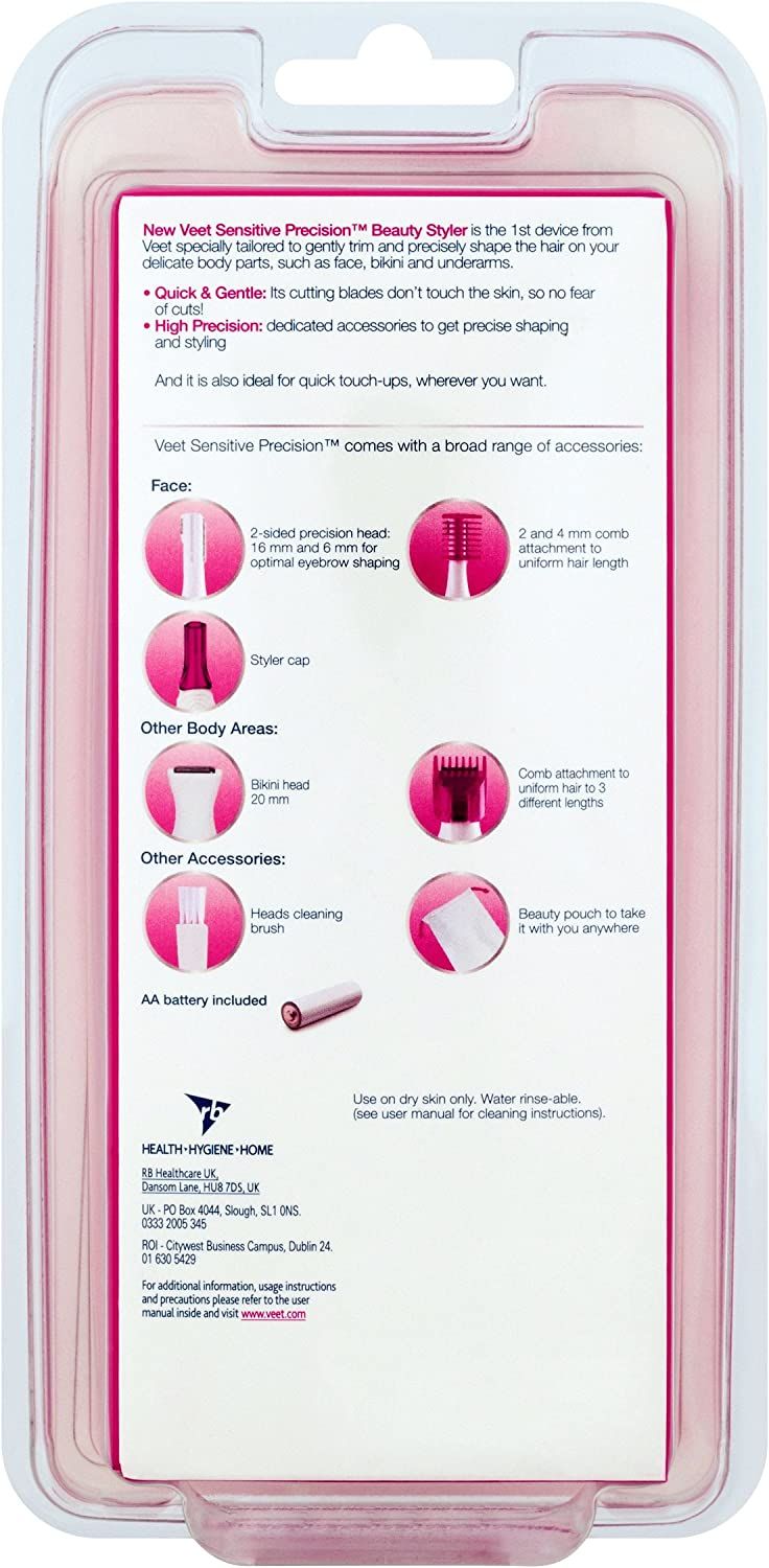 Veet Sensitive Precision Beauty Styler For Women (cell operated) View Gallery - Pakistan