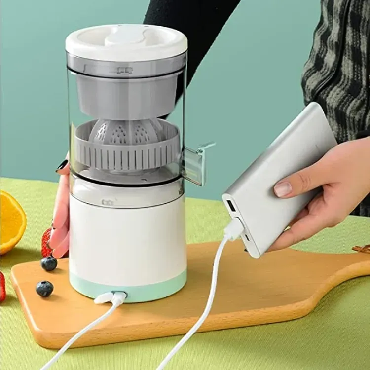 Portable Electric Citrus Juicer Rechargeable Citrus Juicer Orange Juicer with Powerful Motor Electric Juicer Large Capacity Orange Juice Squeezer Easy to Clean Citrus Juicer View Gallery - Pakistan