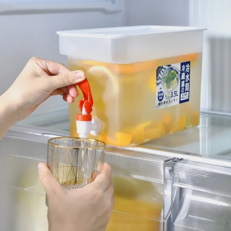 3.5Ltr Cooler Water Bottle Container For Kitchen SPACE-SAVING Cold Kettle with Faucet View Gallery - Pakistan