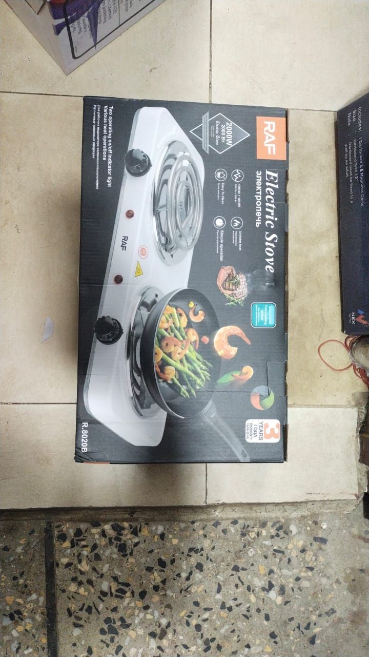 Premium Brand RAF New Arrival countertop Coil Hotplate Stove Cooktop Double Flat Burners Electric Hot Plate Double Electric Stove View Gallery - Pakistan
