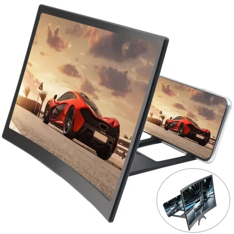 12 Inches 3D Hd Mobile Phone Screen Magnifier Movie Video Amplifier Holder Enlarger Screen Smart Phones Magnifying Bracket View Gallery - Pakistan
