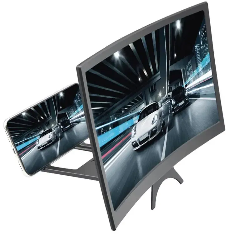 12 Inches 3D Hd Mobile Phone Screen Magnifier Movie Video Amplifier Holder Enlarger Screen Smart Phones Magnifying Bracket View Gallery - Pakistan