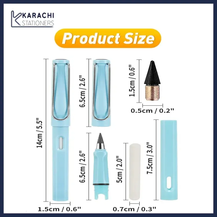 New Unlimited Technology Eternal Writing Pencil Inkless Magic Pen Pencil   (random color) MJ KS View Gallery - Pakistan