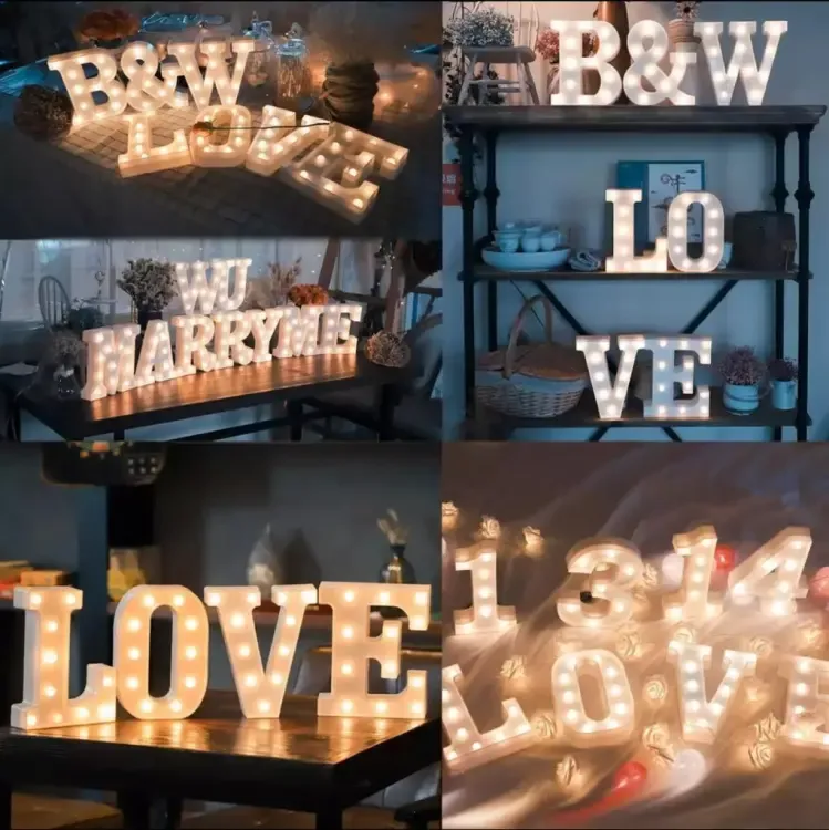 1pcs LED Alphabet Battery Operated All Led Letter A TO Z For Night Lights Wedding Birthday Party For Room and Decoration Using Without Electricity View Gallery - Pakistan