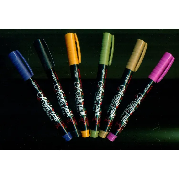 6 pc acrylic marker set View Gallery - Pakistan