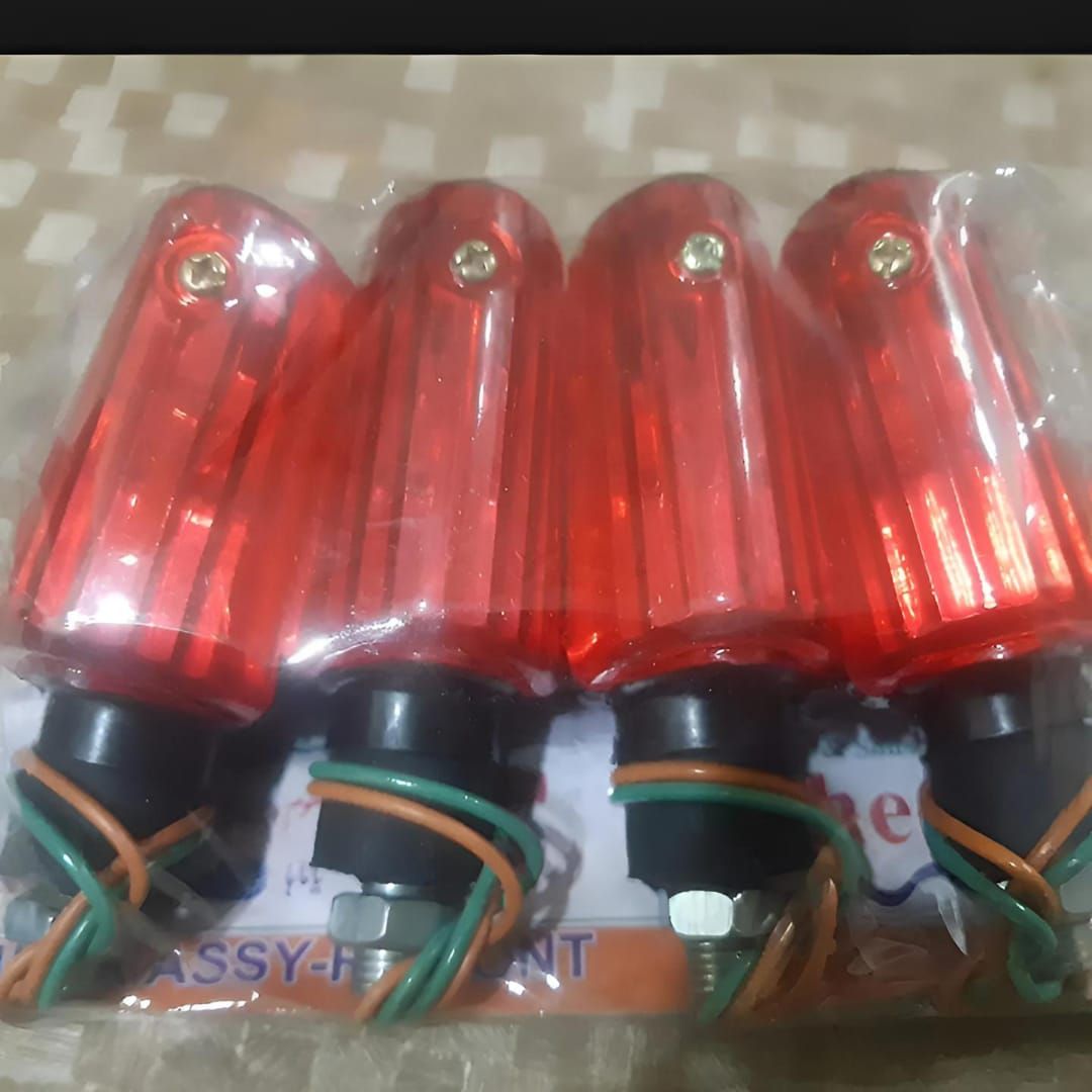 Fancy indicator for Bike Mini size flexible unbreakable red color 4 pcs View Gallery - Pakistan