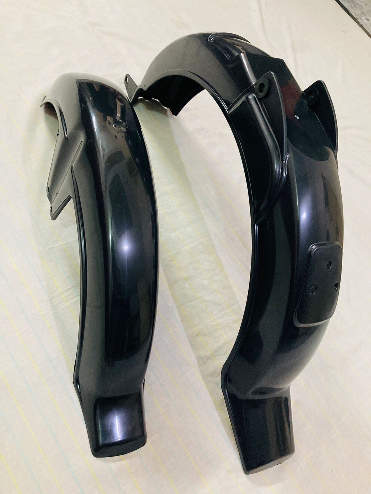 2 Pc Motorcycle Plastic Fender Mudguards Cover Set Best Quality – 70cc Bike – Front &amp; Back View Gallery - Pakistan