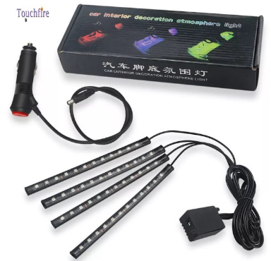 1set Car Rgb 48led Strip 5050smd 12w Decorative Auto Atmosphere Pathway Interior Ambient( Bluetooth Light) View Gallery - Pakistan