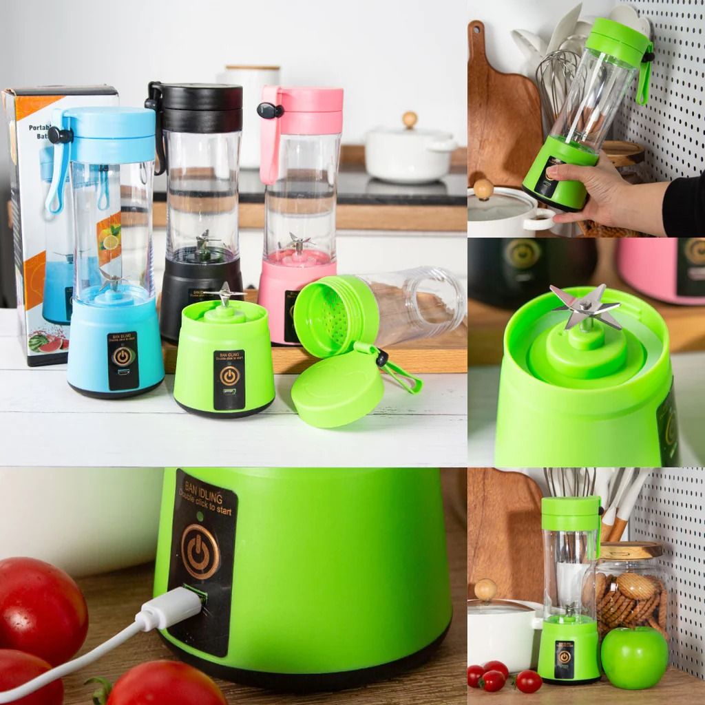 hand juicer  maker fruit blender usb blender   kitchen mixer kitche-6-Blade Portable Home USB Rechargeable Electric Fruit Extractor Juice Blender  Machine(random color) View Gallery - Pakistan