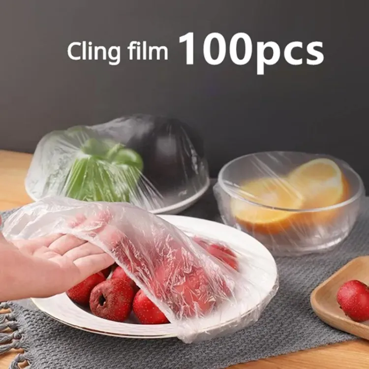 100pc Disposable Cling Film Cover Household Refrigerator Food Fruit Preservation Cover Dust-proof Plastic Fresh-keeping Cover View Gallery - Pakistan