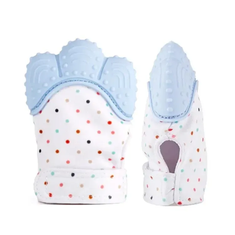 BABY SILICONE TEETHING MITTEN GLOVES NEWBORN CHEWABLE MITTENS TEETHER View Gallery - Pakistan