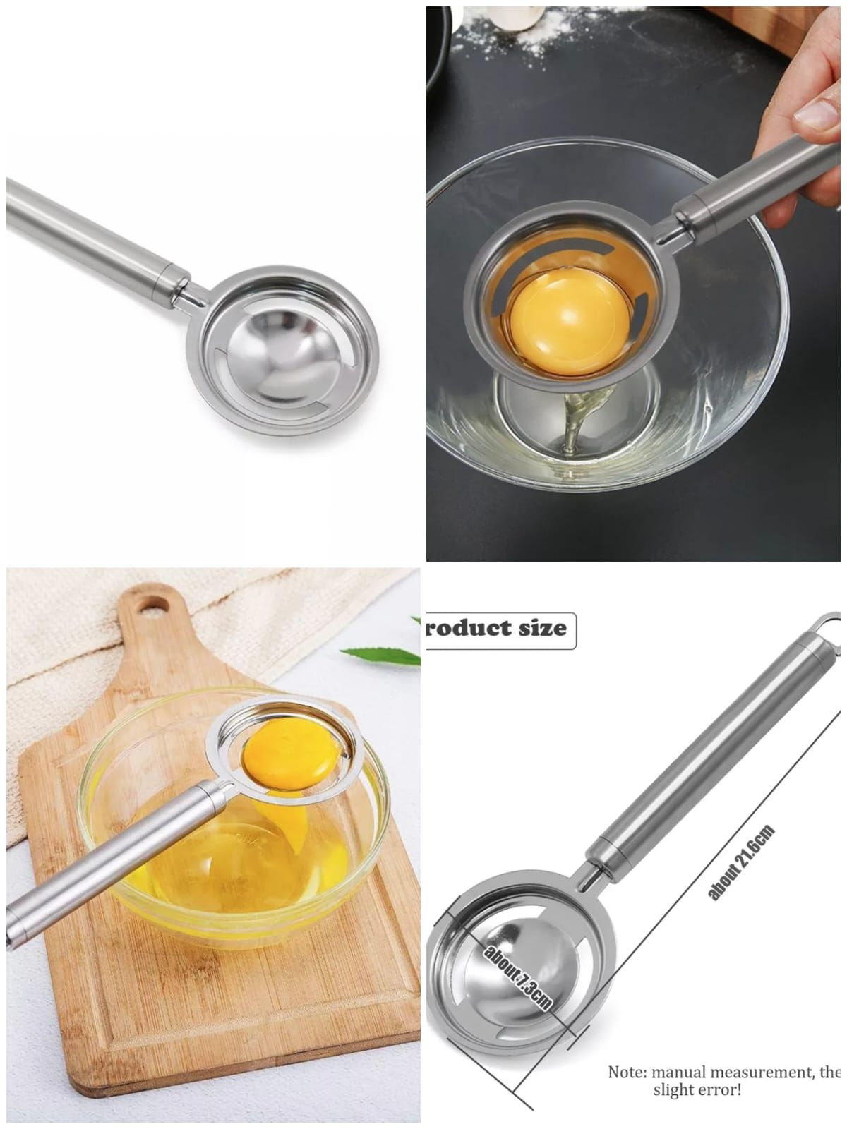 Egg Yolk Separator Stainless Steel - 1 Piece View Gallery - Pakistan