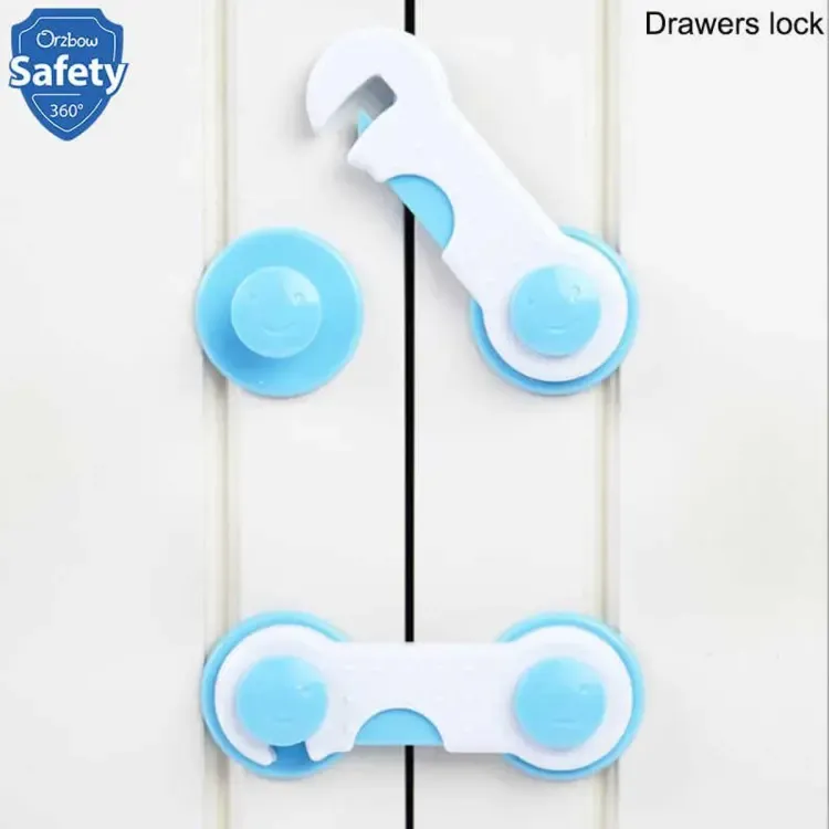 New 1pc Cabinet Door Drawers Refrigerator Locks Protection from Children Baby Safety Plastic Security Lock(random color) View Gallery - Pakistan