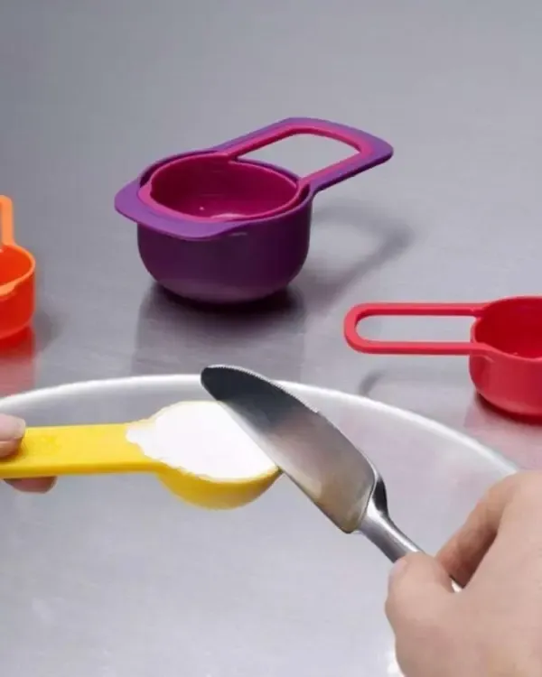 Measuring Cup And Spoon Set - 6Pcs (random colors) View Gallery - Pakistan