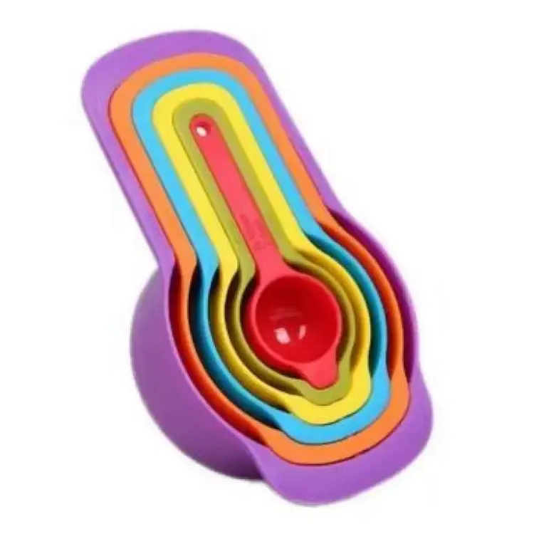Measuring Cup And Spoon Set - 6Pcs (random colors) View Gallery - Pakistan