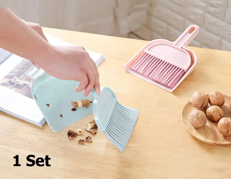 Mini Desktop Sweep Cleaning Brush Small Broom Dustpan Cute Little Broom Suit View Gallery - Pakistan