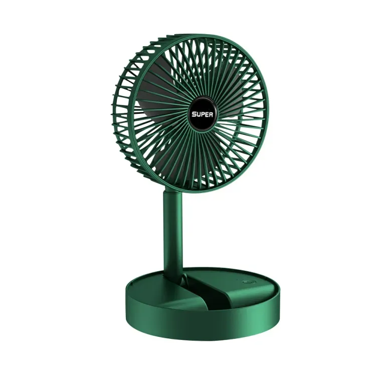 Folding Telescopic Floor Fan 3 Gears Summer Silent Desktop Retractable Fan for Office Bedroom School USB Rechargeable Ventilator View Gallery - Pakistan