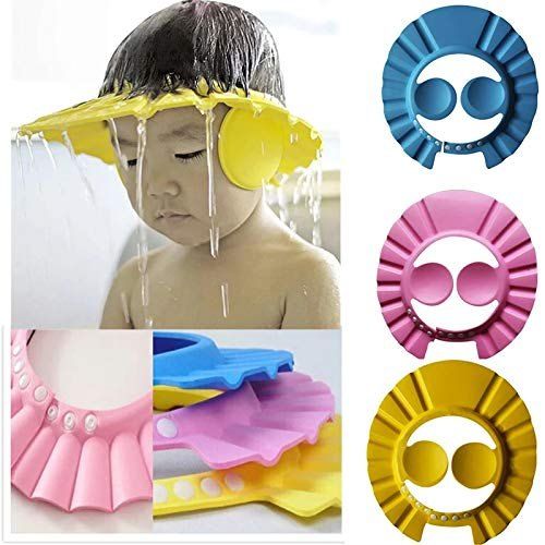 Baby Shower Cap With Ear Protector (Random Color) View Gallery - Pakistan