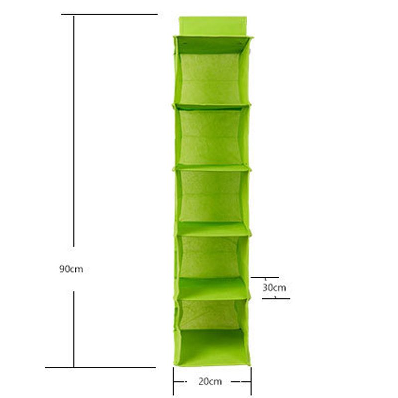 5 Shelf Clothes Hanging Organizers Pant Organizer Wardrobe Section Storage Closet Organiser  (random color) View Gallery - Pakistan