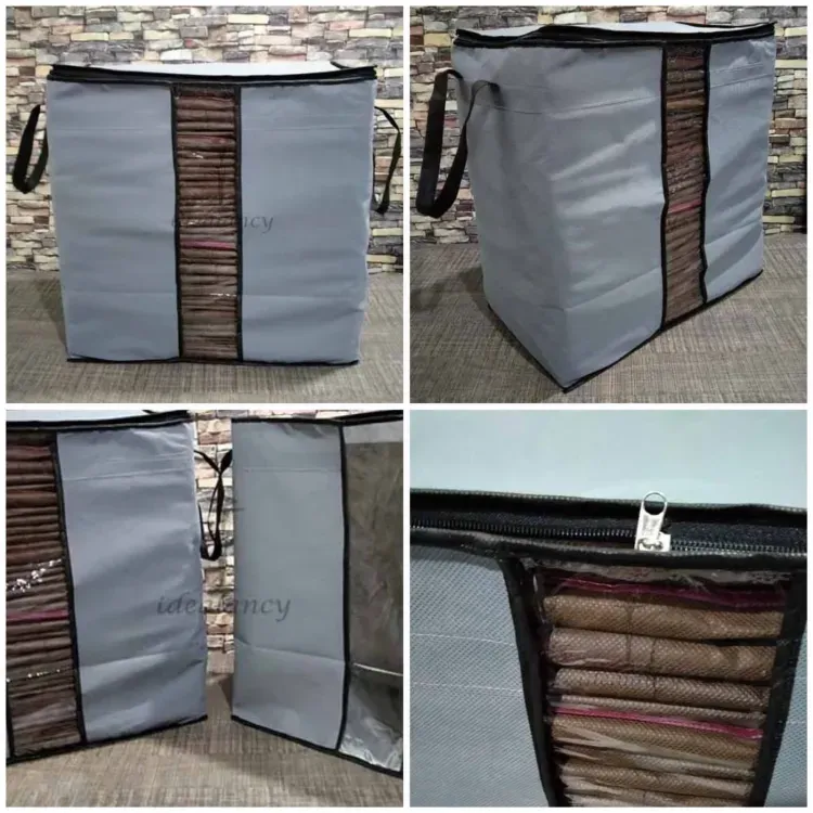 Grey Organizer Bag / Multipurpose Large Capacity Storage Bag &amp; Organizer for Clothes &amp; Blanket View Gallery - Pakistan