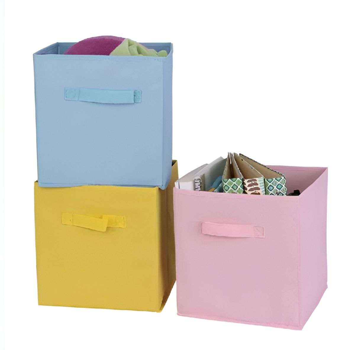 Foldable Canvas Storage Box (Random Color) View Gallery - Pakistan