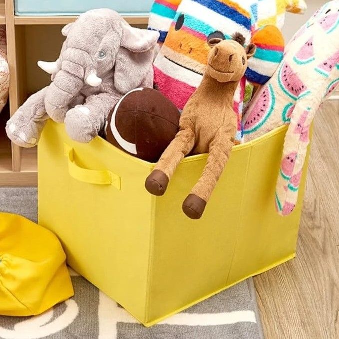 Foldable Canvas Storage Box (Random Color) View Gallery - Pakistan