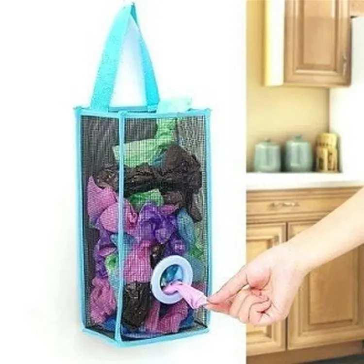 Plastic Shopping Bag Storage Basket Kitchen Accessories Reusable Grocery Potatoes Garbage Bag Holder View Gallery - Pakistan