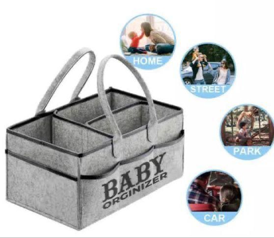 Foldable Baby Diaper Caddy Organizer - Portable Storage Basket - Essential Bag for Nursery, Changing Table and Car - Waterproof Liner Is Great for Storing Diapers, Bottles View Gallery - Pakistan