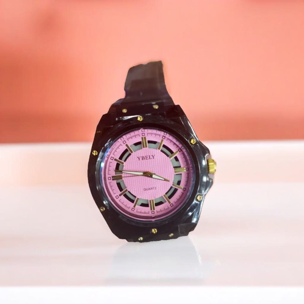 Yhely Rubber Strap Gents Watch With Normal Box (random color) View Gallery - Pakistan