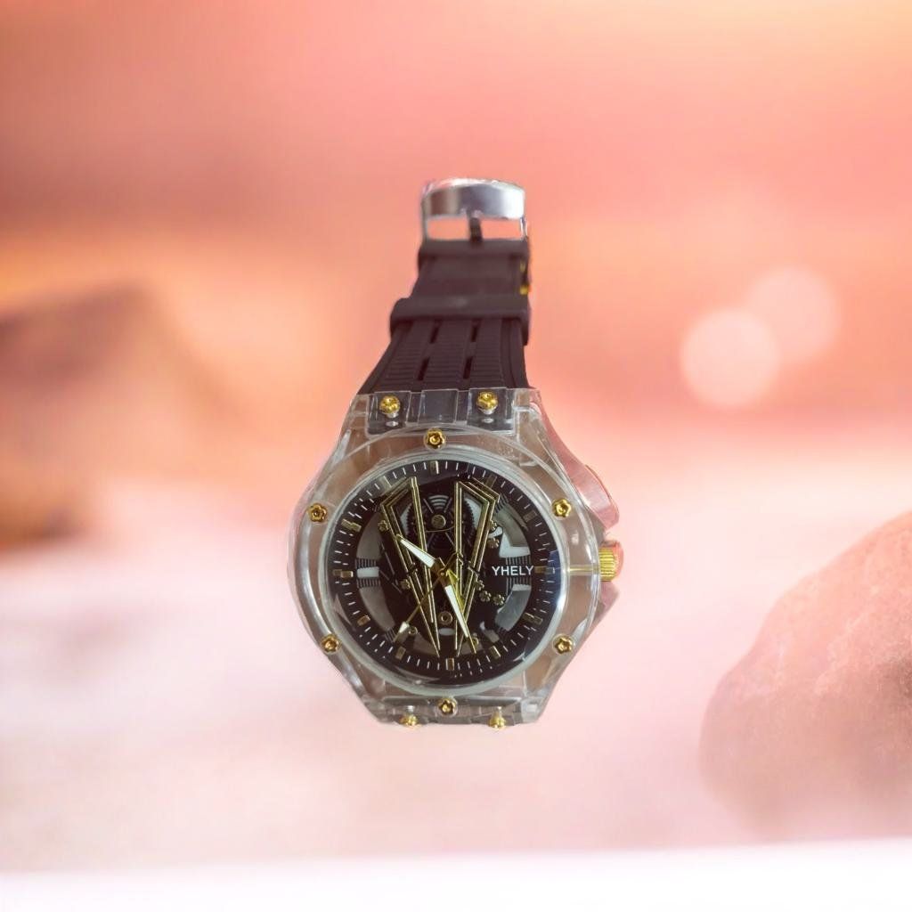 Yhely Rubber Strap Gents Watch With Normal Box(random color) View Gallery - Pakistan