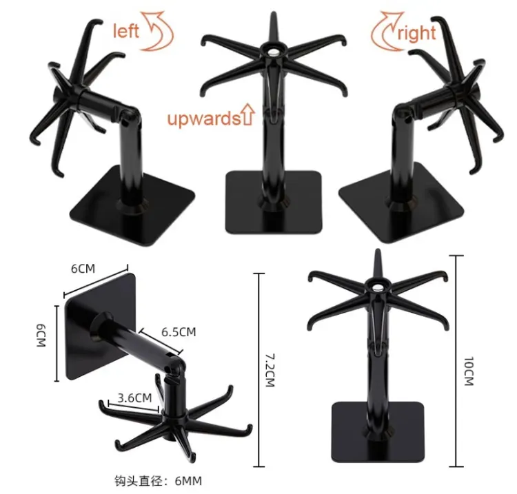 Kitchen Tools Spoon Holder Stand 360 Degrees Rotated Punch-Free Rack Wall Hanging - 1Pc View Gallery - Pakistan