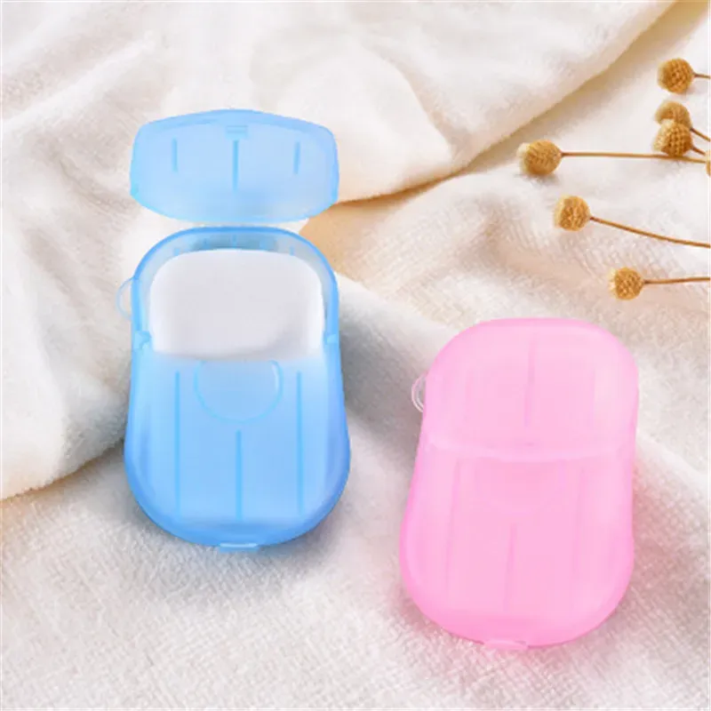 Portable Outdoor Travel Soap Paper Washing Hand Bath Clean Scented Slice Sheets Disposable Boxes Soap Mini Paper Soap - Each View Gallery - Pakistan