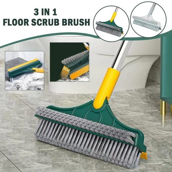 3 In 1 Floor Scrub Brush With Long Handle / Household Cleaning Brush (Random color) View Gallery - Pakistan