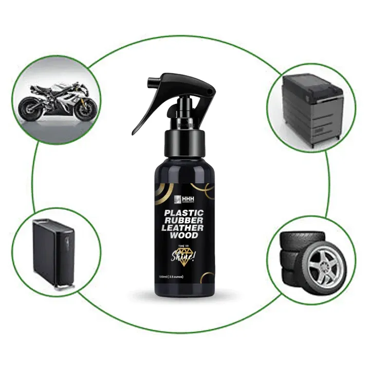 Shining spray (spray for Shinning) 100ml used on leather/Rubber/plastic/wood View Gallery - Pakistan