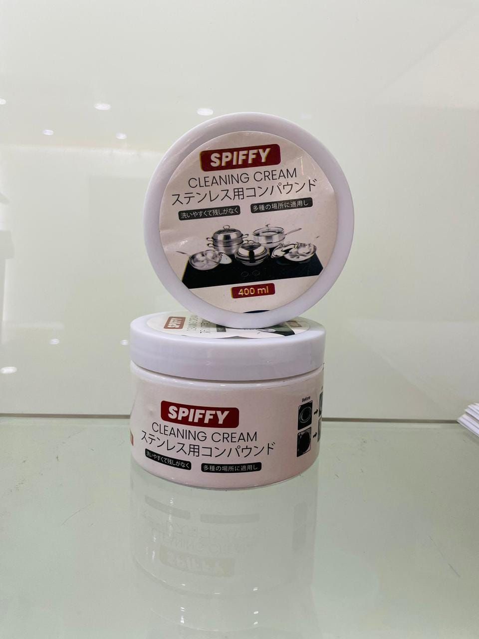 Spiffy Stainless Steel Cookware Cleaning Cream – 400ml Powerful Kitchen Utensil & Cookware Cleaner View Gallery - Pakistan