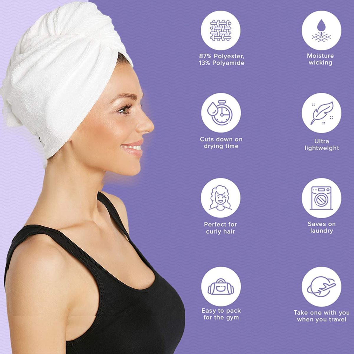 Turbo Twist Towel Hair Towel Wrap For Women View Gallery - Pakistan
