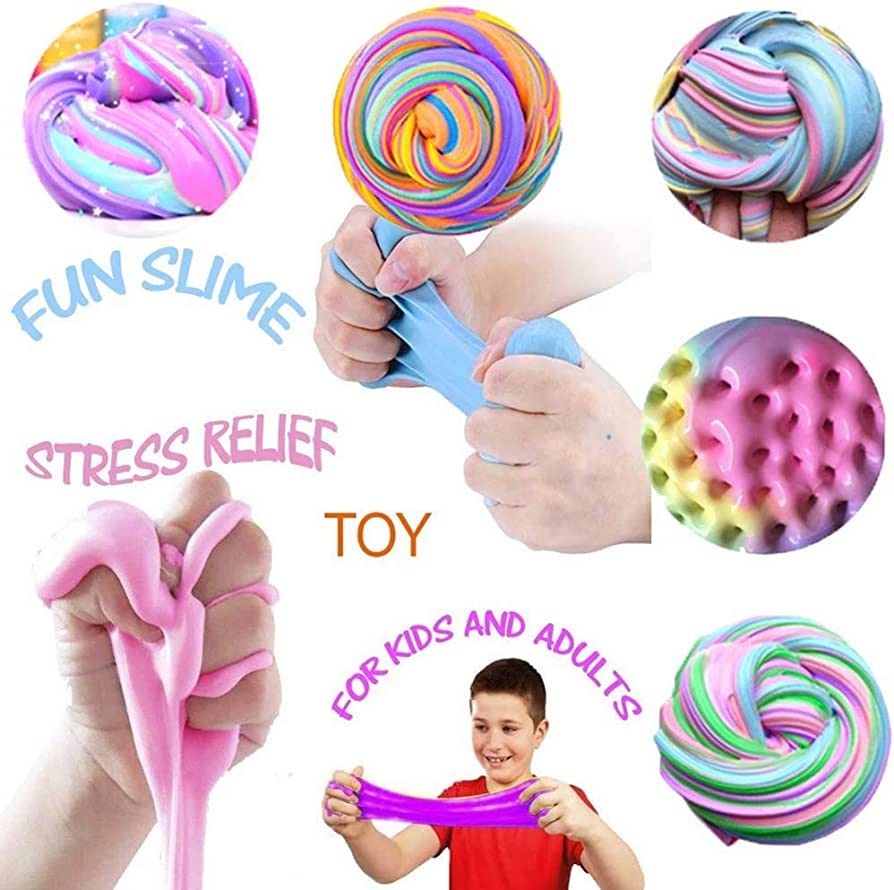 Colorfull Slime 200ml pack of 3 different colors mix colors View Gallery - Pakistan