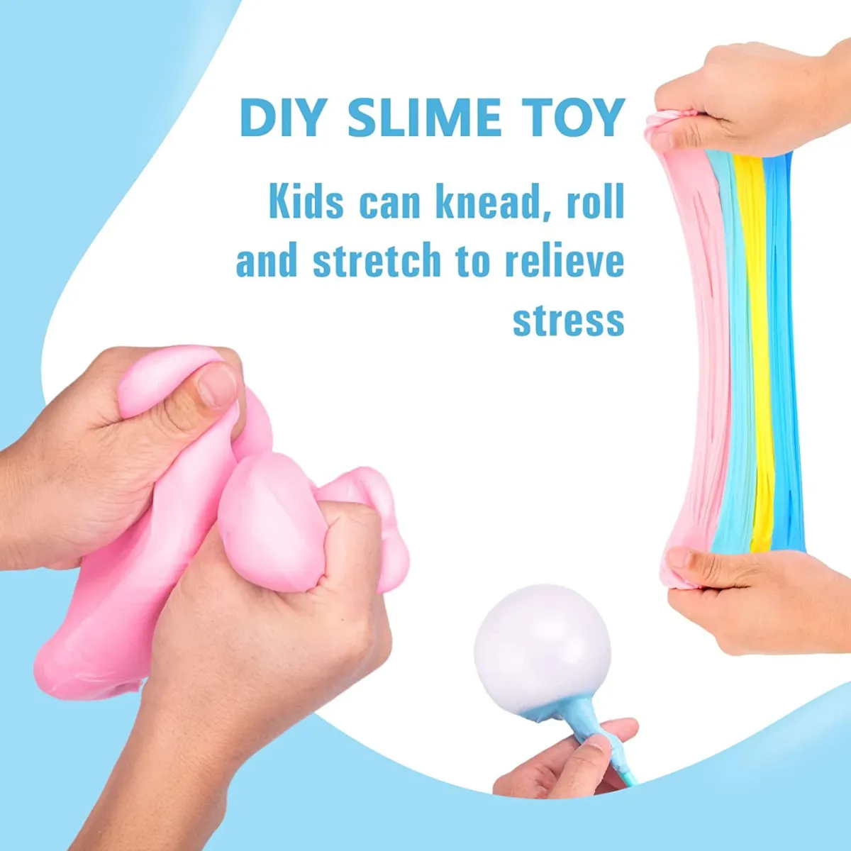 Colorfull Slime 200ml pack of 3 different colors mix colors View Gallery - Pakistan