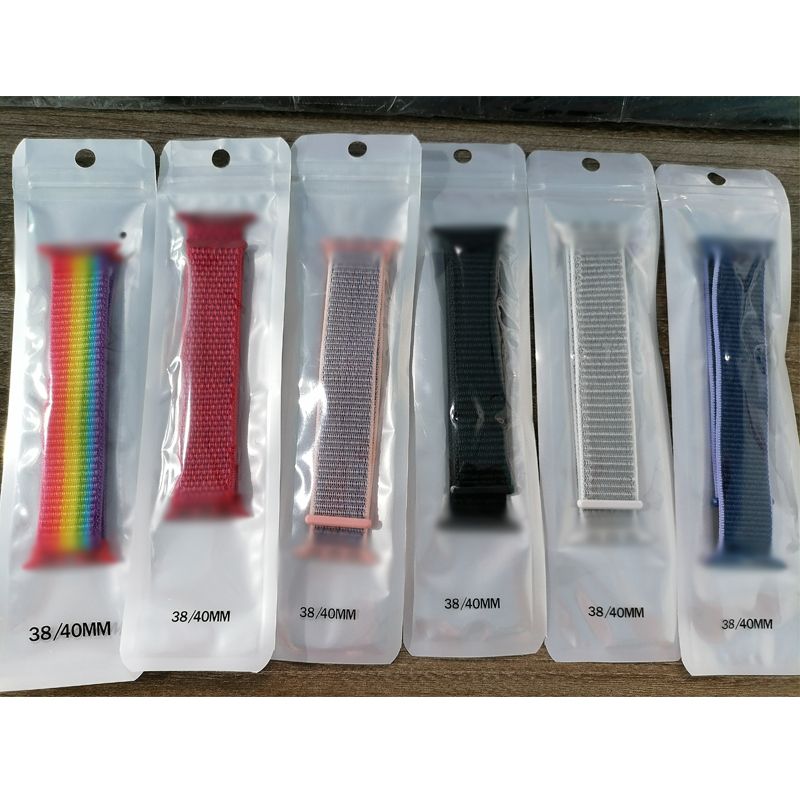 Apple Nylon Watch Strap (Random Color &amp;amp; Design)