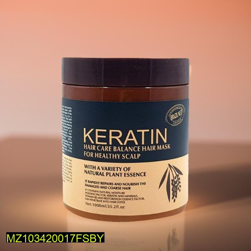 Keratin Hair Mask 500ml for Damaged Hair Repair & Shine View Gallery - Pakistan
