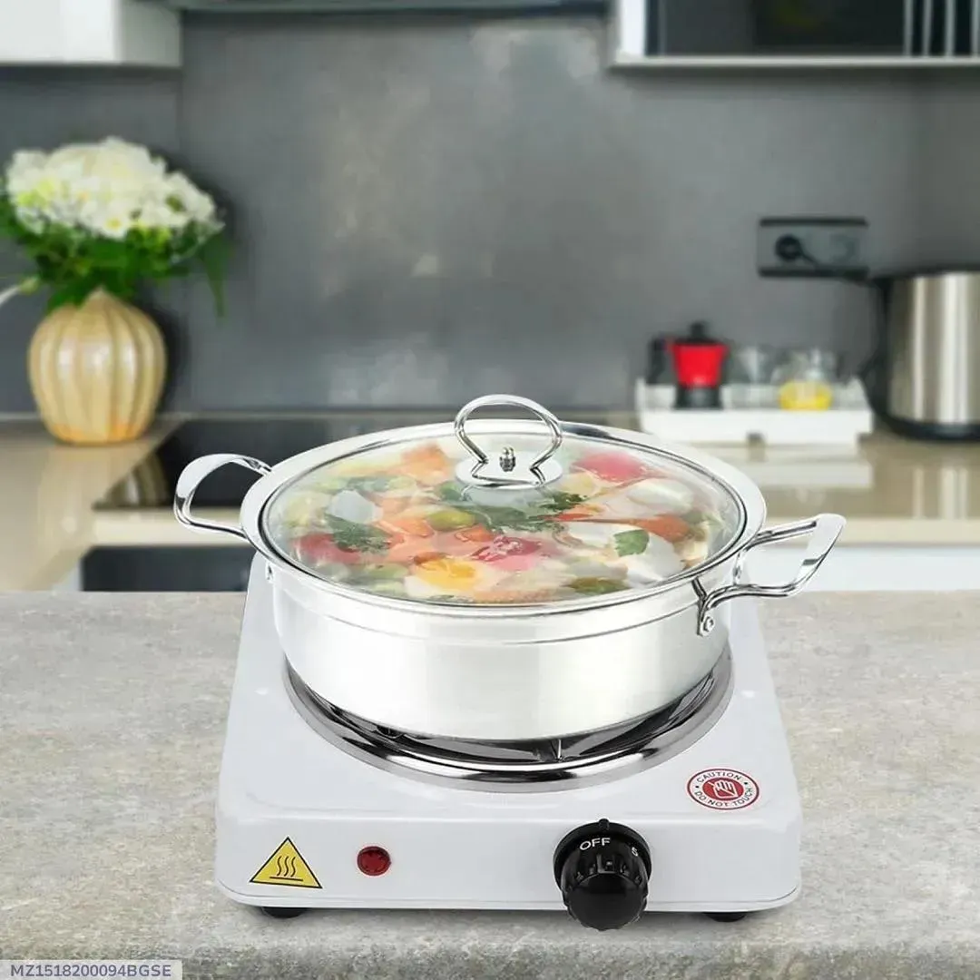 Electric Stove 1000W Stainless Steel for Kitchen Cooking View Gallery - Pakistan