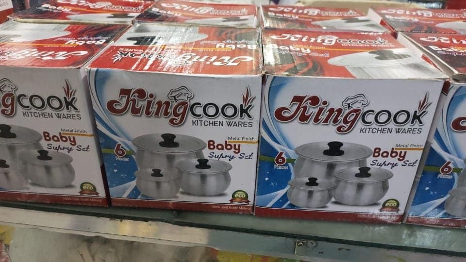 3-Piece Premium Aluminium Cooking Pot Set – Silver View Gallery - Pakistan