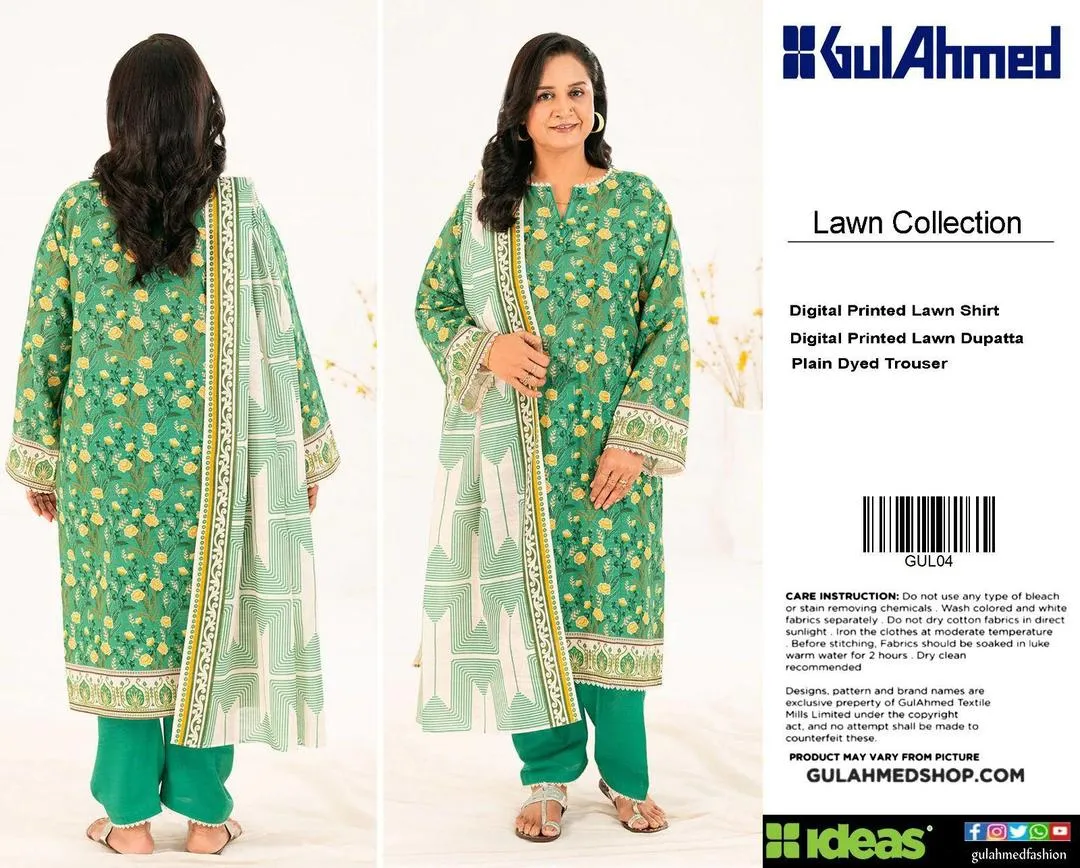 3 Pcs Women's Unstitched Printed Suit - Online Shopping in Pakistan - BUNDLIV