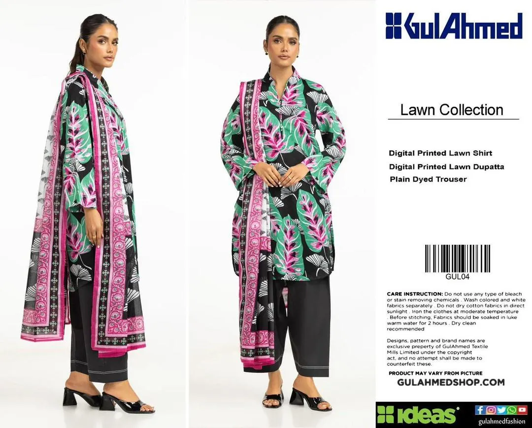 3 Pcs Women's Unstitched Printed Suit - Online Shopping in Pakistan - BUNDLIV